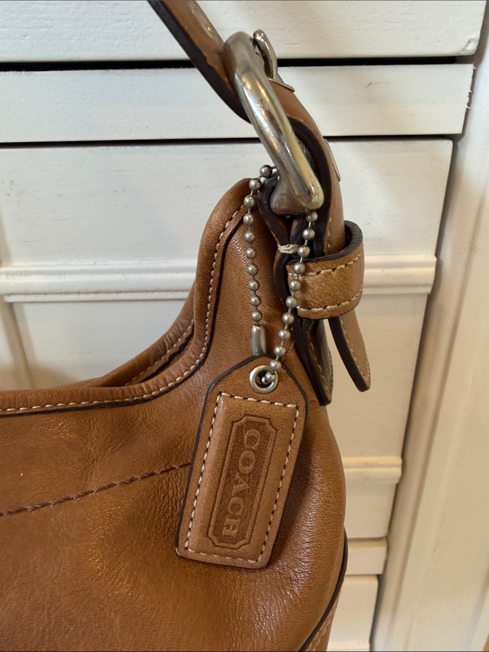 Vintage Coach Tan SoHo Mini Hobo Purse 4283 - Picture 3 of 12